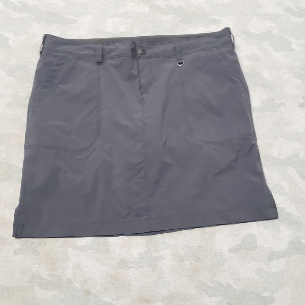 REI Co-op Skort Womens 12 Gray Active Hiking Outdoor Athletic Pockets